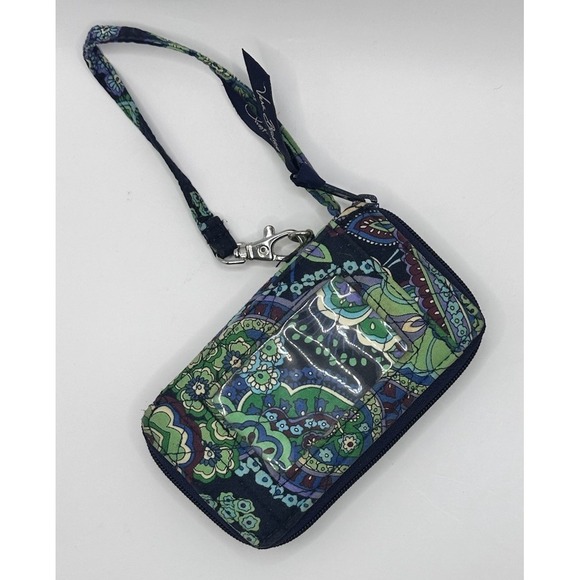 VERA BRADLEY Wallet Wristlet ID Holder Retired Blue Rhapsody Pattern ~ EUC - Picture 2 of 9
